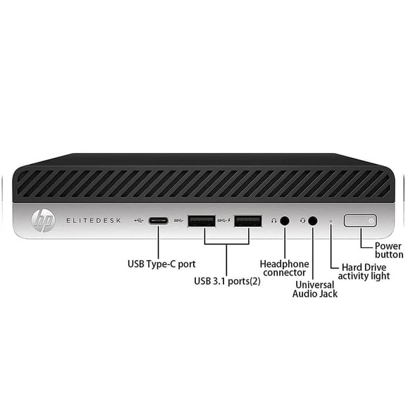 Restored Windows 11 Pro Desktop Computer HP 800 G5 Mini | Core i5-9500T CPU | 16GB RAM | 256GB SSD | Home or Office PC (Refurbished)