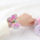 thumbnail image 4 of Pulseras Con Pintura Diamantes Cristal Imitación Mariposa, 4 of 8