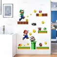 thumbnail image 3 of Cartoon Super Mario Luigi Game Wall Sticker For Kids Room Decoration--, 3 of 4