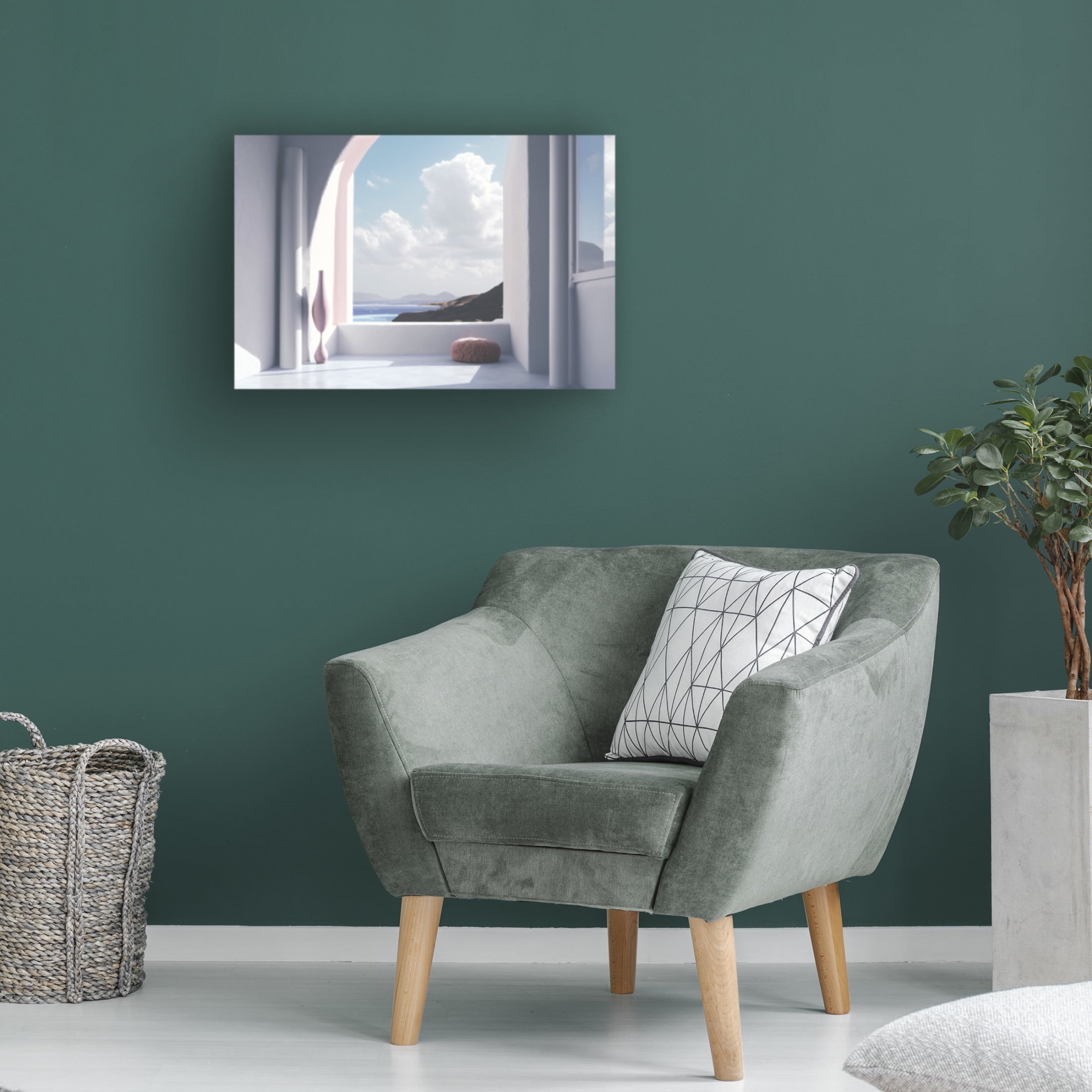 Canvas Wall Art - Ray Heere 'Architectural Photography Balconies 2' Wall Art for Living Room, Bedroom, or Office Décor by Trademark Fine Art - 47 x 30 Inches