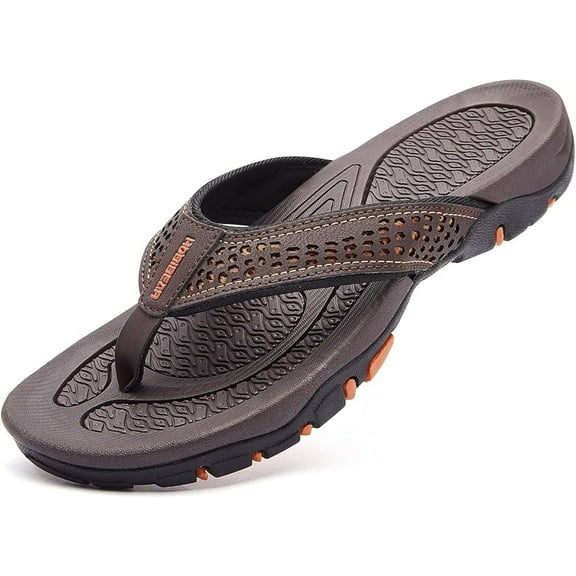 Dusky Shark Mens Thong Sandals Indoor and Outdoor Beach Flip Flop