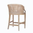 thumbnail image 5 of Martha Stewart Playa 25" Transitional Solid Wood/Rattan Counter Stool in Natural, 5 of 9