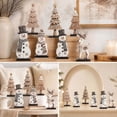 thumbnail image 7 of Darzheoy Christmas Signs, Wooden Set of 7 Snowman Reindeer Decor, Vintage Winter Tabletop Accent, Indoor Christmas Decor for Home Fireplace Mantel Shelf, 7 of 7
