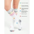 thumbnail image 4 of Muk Luks Women's Wide Width Cotton Knee-High Compression Socks, 2-Pack, Shoe Size 6-10, 4 of 6
