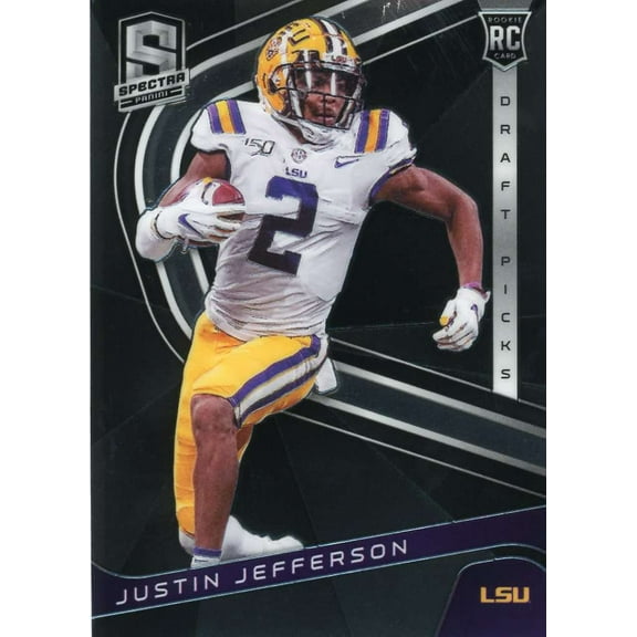 NFL 2020 Panini Chronicles Draft Spectra Justin Jefferson Trading Card #9 (Rookie)