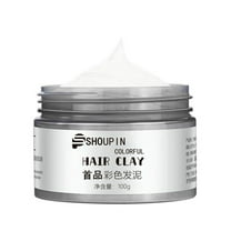 HHBEAUTY White Temporary Hair Color Wax, Temporary Hair Color Dye, Instant DIY Hair Dye Coloring Cream, Instant Hair Dye Color Wax for Party Halloween, Christmas, Washable Hair Style