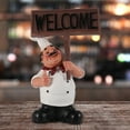 thumbnail image 3 of Figuras de chef de resina, adorno, estatua, modelo, artesanía, decoración, bar, cafetería (n.° 1), 3 of 11