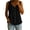 Black-M, variant on Cotton Linen sfor Women Button Down Cami Blouses V Neck Peplum Casual Sleeveless Lightweight T-Shirt