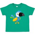 thumbnail image 3 of Inktastic Colorful Parrot, Tropical Parrot, Cute Parrot Boys or Girls Toddler T-Shirt, 3 of 5