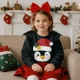 thumbnail image 3 of DISNIMO Girls Christmas Sweatshirt Crewneck Pullover Tops Penguin Printed T-Shirts Long Sleeve Blouses Tops for Toddler Girls 7-8 Years, 3 of 7