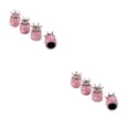 thumbnail image 4 of Scienceny 4 piezas de tapas de neumáticos universales en forma de , cubierta de neumáticos, parte de vástago de neumático, pieza de repuesto, Rosa 2piezas, 4 of 6