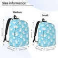 thumbnail image 3 of KLL Skating Poodle Fun Print Travel Laptop Backpack - College Backpack Business Work Bag Nurse Bag Casual Daypack for Weekender Business Hiking -Medium, 3 of 6