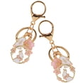 thumbnail image 3 of HEMOTON Japanese Kawaii Rabbit Keychain with Cherry Blossom Decorative Charm for Bags Assorted Color, 3 of 8