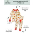 thumbnail image 3 of Honest Baby Clothing Organic Cotton Boy/Girl 2-Piece Long Sleeve Pajama Set, 18M to 5T, 3 of 6