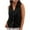 Black, variant on lmcalzta Womens Tank Tops Button down Cotton Basic T Shirt Dressy Summer Casual Lightweight Sleeveless Going out Tops