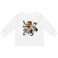 thumbnail image 3 of Inktastic Buchanan Tartan Lion Boys or Girls Long Sleeve Toddler T-Shirt, 3 of 5