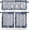 Navy Blue, variant on European Floral Kitchen Curtains and Valances Set, Rod Pocket Curtains Tier Farmhouse Window Curtains 36 Inch Length, Rustic Black Grey Formal Traditional Tribal 3 Piece Kitchen Curtains Set