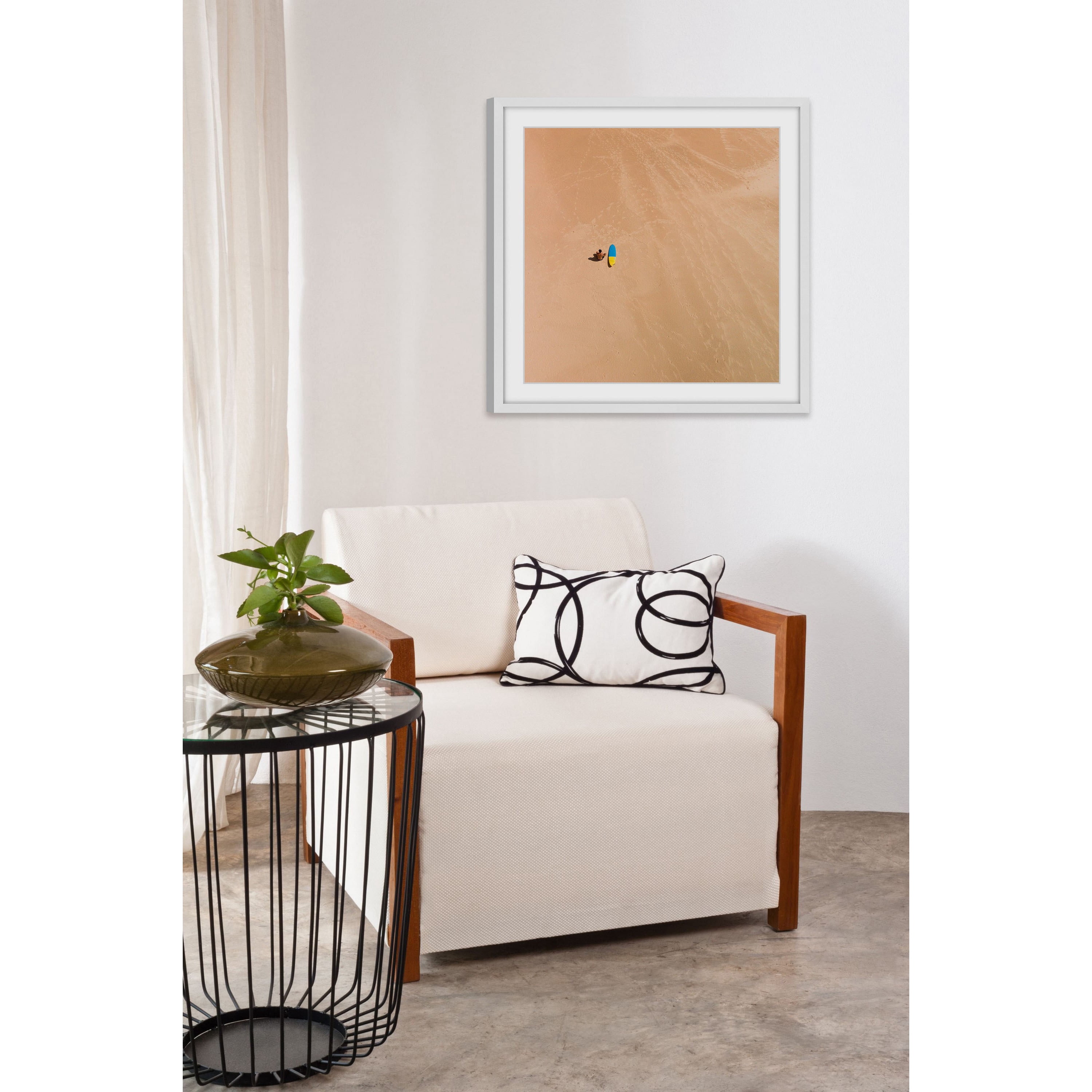Marmont Hill "Lone Surfer" by Karolis Janulis Framed Painting Print