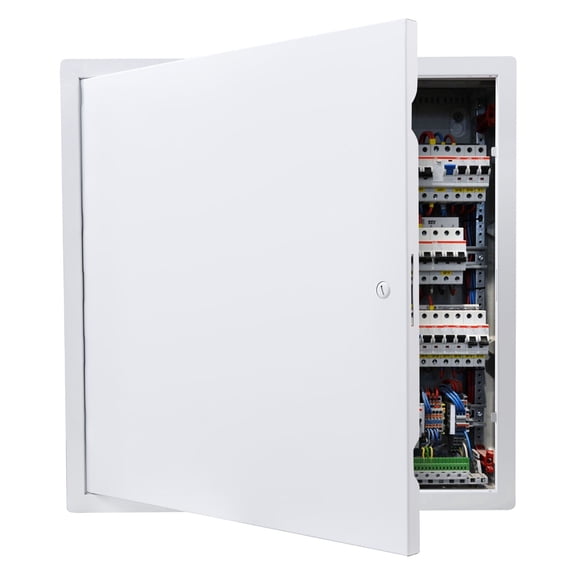 VEVOR Access Panel for Drywall, 19.2 x 19.2 in Galvanized Steel Access Door, Easy Install Hinged Service Panel with Screwdriver Latch, for Ceiling Plumbing Electrical, 18.4 x 18.4 White
