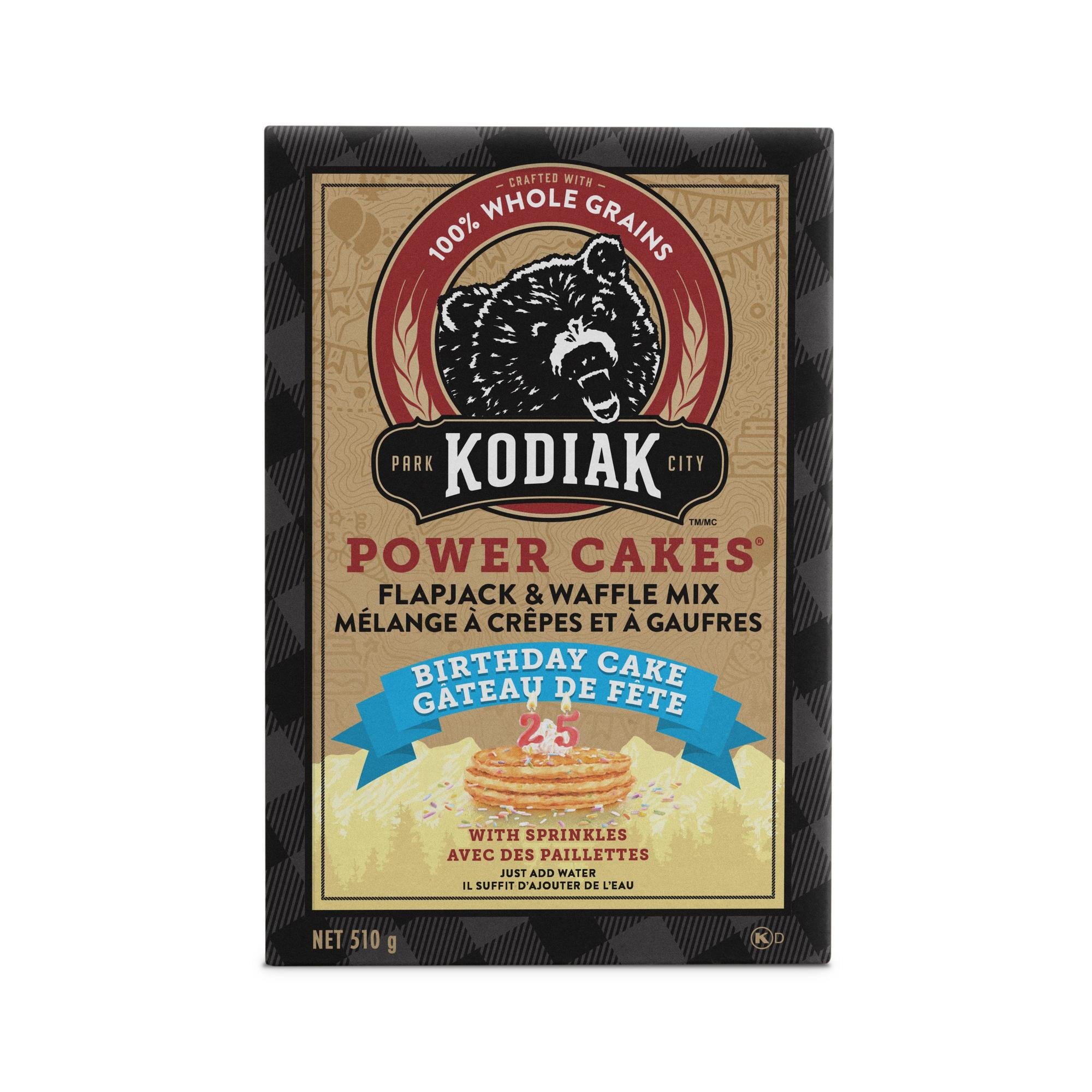 KODIAK PC BDAYCAKE FJ MIX, KodiakPower Cakes Birthday Cake Flapjack & Waffle Mix 510g