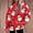 Red, variant on USSUMA Hoodie for Women Christmas Pullover Womens Long Sleeved Pocket Drawstring Pullover Print Comfortable Plus Size Tops Ladies Athletic Fall Winter Shirt Red