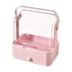 thumbnail image 4 of Organizador de almacenamiento de maquillaje con cajón, cubierta a prueba de polvo, soporte de maquillaje, organizador de cuidado de la piel, estuche Cajón individual rosa, 4 of 8