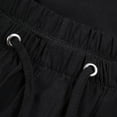 thumbnail image 4 of Womens Casual Shorts Bermuda Elastic Waist Cotton Linen With Pockets Girls Bottoms Shorts, 4 of 7