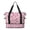 Breast Cancer Pink Ribbon Peach Pattern, variant on Breast Cancer Ribbon Boxing Glove Expandable Travel Tote Bag, Work Shopping Tote with Dry Wet Pockets, Tear Resistant Gift Ideas for All People