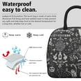 thumbnail image 3 of Lunch Bag Lunch Box for Women Reusable Insulated Lunch Bags,Water-Resistant Gothic Cooler Lunch Tote Bag, Large Capacity for Work Travel Picnic, 3 of 6