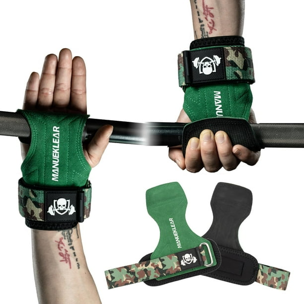 Muñequeras de piel para levantamiento de pesas Gym Straps MANUEKLEAR