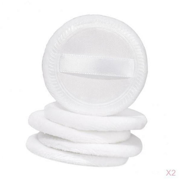 10x Almohadillas Desmaquillantes Faciales para Limpieza de de Uñas, Material de Blanco