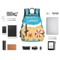 thumbnail image 4 of Fuzoiu Hello Summer1 Print Lightweight Daypack,Weekender Bag for Men and Women, Travel Backpack with Padded Straps for School, Travel & Work, 4 of 7