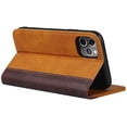 thumbnail image 3 of iPhone 11 Pro Max Wallet Case,Premium PU Leather Flip Folio Case with Card Slot,Kickstand Holder Magnetic Closure [TPU Shockproof Interior Case] for Apple iPhone 11 Pro Max,6.5",Khaki+Brown, 3 of 9