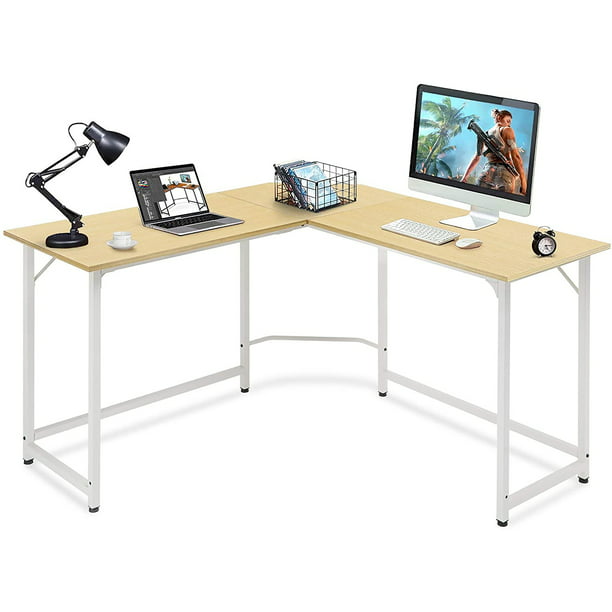 Comhoma L Shaped Desk 50 39 Home, How To Make A T Shaped Desktop