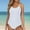 #250419A182 White, variant on Aloohaidyvio Swimsuits for Women No Boundaries Ruched Two Piece Bathing Suit Drawstring Swimwear with Bottom