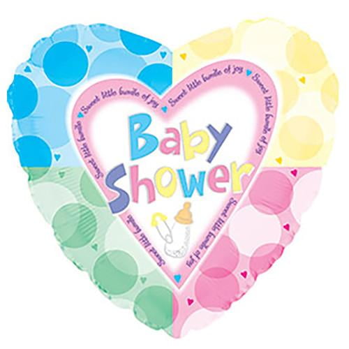 LOONBALLOON Baby-Shower Balloons, 17″ BABY SHOWER QUADRANTS