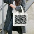 thumbnail image 7 of Rocae Horse Silhouette or Plush Underarm Bag White Furry Purse Handbag for Autumn and Winter, 7 of 7