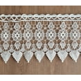 thumbnail image 5 of White Macrame Lace Medallion Window Curtain Valance, 5 of 5