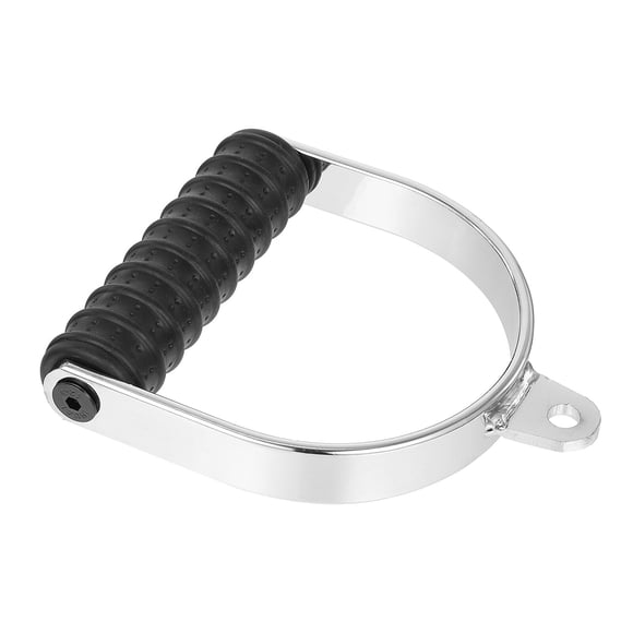 OULII Single Handle 1 Set In Black For Gym And Outdoor Exercise With Chrome-Plated Surface