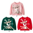 thumbnail image 4 of SILVERCELL Christmas Sweater Boy Girl Funny Kids Christmas Pullover Elk Pattern Sweatshirt Warm Crewneck Winter Clothes, 4 of 4