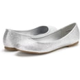 thumbnail image 3 of BURUDANI Women's Sole-Simple Ballerina Walking Flats Shoes SOLE-SIMPLE SILVER/GLITTER Size 7.5, 3 of 5