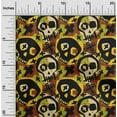 thumbnail image 1 of oneOone Cotton Poplin Seal Brown Fabric Skull Sewing Craft Projects Fabric Prints By Yard 42 Inch Wide, 1 of 1