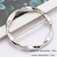 thumbnail image 5 of T-shirt Ring Clip Shirt Clips,Scarf Ring Clip,Clothing Silk Scarf Buckle, Round T-Shirt Clips, Metal Ties Buckle for women, Clothes Corner Knotted Button, 4 Pcs - Silver, 5 of 7