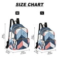 thumbnail image 2 of FORMRS Mini Backpack Purse for Women Travel Daypack Casual Shoulder Bag, Blue Geometric, 2 of 7