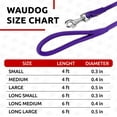 thumbnail image 6 of Glamour Rolled Leather Dog Leash for Small Medium and Large Dogs | Heavy Duty Strong Leather Puppy Leash for Outdoor Walking Running Training | Strong Dog Leashes for Large Breed Dogs - Purple, 6 of 6