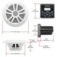 thumbnail image 4 of BOSS Audio Récepteur Bluetooth de Calibre Marin de 450 Watts et Ensemble Haut-Parleur de 6,5 Po, 4 of 7