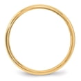 thumbnail image 2 of 14k Yellow Gold 4mm Lightweight Milgrain Half Round Wedding Band Size 7, 2 of 5