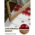 thumbnail image 4 of Christmas Winter Area Rug for Bedroom 2.7x5 Ft Holiday Xmas Dwarf Snowflake Super Soft fuzzy Throw Rug Non-Slip Fluffy Plush Indoor Floor Carpet for Living Room Nursery Home Decor, 4 of 8