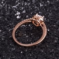 thumbnail image 5 of Gemsme Luxurious 18k Rose Gold Plated Heart Cut Cubic Zirconia Wedding Engagement Rings Eternity Bridal Band Halo Rings, 5 of 5