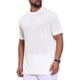 thumbnail image 4 of Camisetas de punto casual de manga corta con cuello redondo y textura de gofre para hombres L blancas, 4 of 6